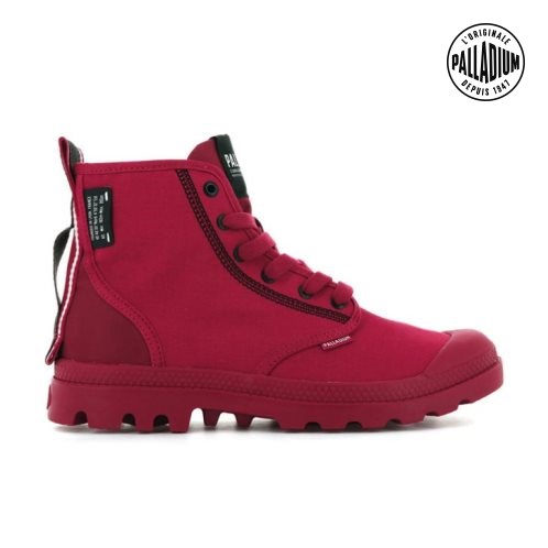 Palladium Pampa Dare 2 Survive Men's Boots Red | UK N198-RGP